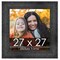 Square Contemporary Black Picture Frame - UV Acrylic, Foam Board Backing, Hanging Hardware